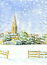 Load image into Gallery viewer, Stamford Winter scene A6 cards (pack of 5)