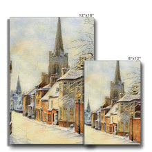 Load image into Gallery viewer, Barn Hill Stamford in the snow Canvas
