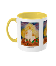 Load image into Gallery viewer, Two Toned Mug "Candle in the darkness"
