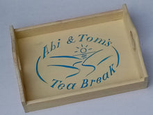 Load image into Gallery viewer, Bespoke hand painted wooden trays