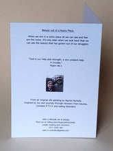 Load image into Gallery viewer, 5x7" "Beauty out of a Rocky Place" card,