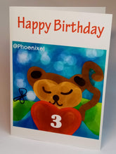 Load image into Gallery viewer, 5x7" "Monkey" Birthday Card *This card can be personalised*