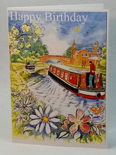 Load image into Gallery viewer, 5x7" Barrow-Upon-Soar, Mill Lane Bridge (Available as Happy Birthday or Blank card)