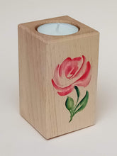Load image into Gallery viewer, Bespoke solid beech tealight holders.