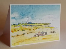 Load image into Gallery viewer, 5x7" Blank cards "A lovely Day at old Hunstanton Beach"