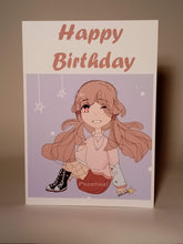Load image into Gallery viewer, 5x7" "Teen girl" Birthday Card *This card can be personalised*