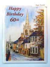 Load image into Gallery viewer, 7x5" Card from original watercolour painting "Barn Hill Stamford" (available as a blank or Birthday card)