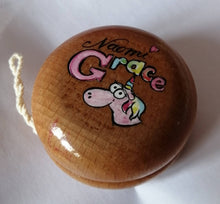 Load image into Gallery viewer, Personalised Beech Yo-yo