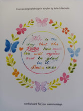 Load image into Gallery viewer, 5x7" Happy Birthday " Butterflies Card *This card can be personalised*