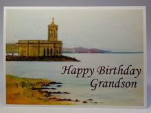 Load image into Gallery viewer, 5x7" Card " Normanton Church Rutland Water" (Available as Blank, Birthday card or personalised)