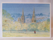 Load image into Gallery viewer, 7x5" Card "Stamford from Burghley Park" (available as a blank or Birthday card)