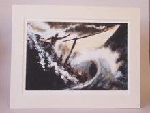 Load image into Gallery viewer, "Jesus Calms the storm" available as mounted/framed Prints and digital download