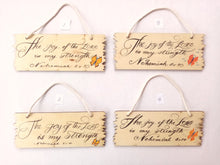 Load image into Gallery viewer, Bespoke hand painted wooden plaques