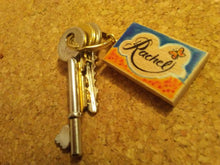 Load image into Gallery viewer, Bespoke Personalised wooden keyrings.