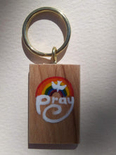 Load image into Gallery viewer, Hand painted wooden keyrings.