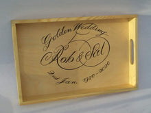 Load image into Gallery viewer, Bespoke hand painted wooden trays