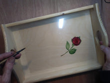 Load image into Gallery viewer, Bespoke hand painted wooden trays