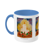 Load image into Gallery viewer, Two Toned Mug "Candle in the darkness"