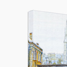 Load image into Gallery viewer, St Mary's Stamford in the snow Canvas