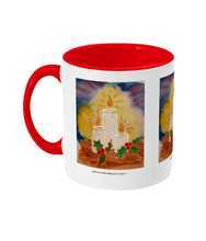 Load image into Gallery viewer, Two Toned Mug "Candle in the darkness"