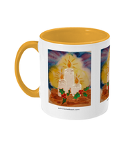 Load image into Gallery viewer, Two Toned Mug "Candle in the darkness"