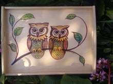 Load image into Gallery viewer, Bespoke hand painted wooden trays