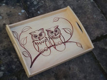 Load image into Gallery viewer, Bespoke hand painted wooden trays