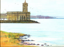 Load image into Gallery viewer, 5x7" Card " Normanton Church Rutland Water" (Available as Blank, Birthday card or personalised)