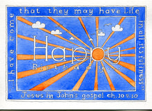 Load image into Gallery viewer, 5x7" "Happy Birthday scripture card *This card can be personalised*