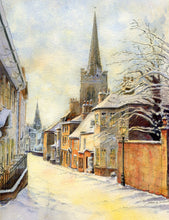 Load image into Gallery viewer, Stamford Winter scene A6 cards (pack of 5)