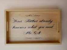 Load image into Gallery viewer, Bespoke hand painted wooden trays