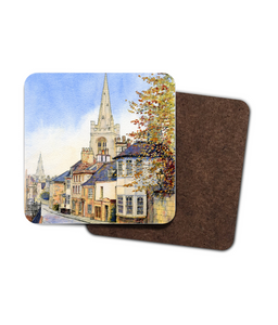 4 Pack Hardboard Coaster Barn Hill Stamford Lincolnshire by John