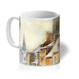 Barn Hill Stamford in the snow Mug