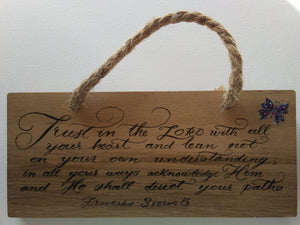 Bespoke hand painted wooden plaques