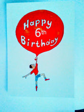 Load image into Gallery viewer, 5x7&quot;  &quot;Happy Birthday Balloon&quot; Card       *This card can be personalised*
