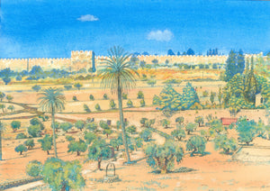 A4 Print "Golden gate, Jerusalem" available as mounted/framed print.