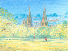 Load image into Gallery viewer, 7x5&quot; Card &quot;Stamford from Burghley Park&quot; (available as a blank or Birthday card)
