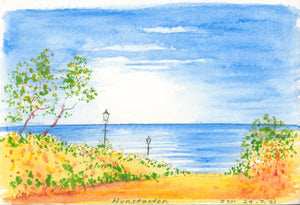 5x7" Blank card "Hunstanton Sea View"