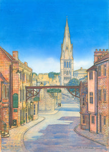 A4 Print "St Mary's Hill Stamford" available as mounted/framed print.