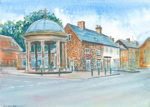 A4 Print "The Buttermarket, Mountsorrel, Leicestershire" available as mounted/framed print.