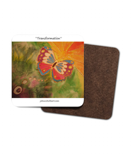 Load image into Gallery viewer, 4 Pack Hardboard Coaster &quot;Transformation&quot;  design
