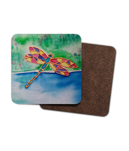 4 Pack Hardboard Coaster "Dragonfly"