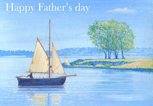 5x7"  Sailing boat Father's Day card