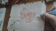 Load and play video in Gallery viewer, Tempered Glass Chopping Board &quot;Transformation&quot; Butterfly
