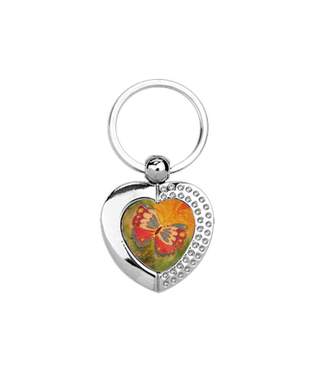 Heart Metal Keyring 