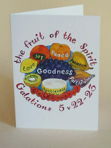 5x7" Fruits of the Spirit Card.