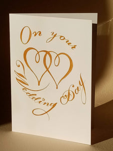 5x7" "On your Wedding day" Card