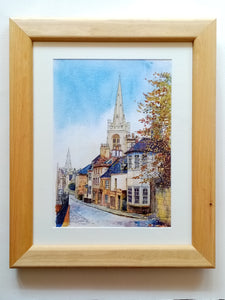 Quality A4 Print "Barn Hill Stamford" (available as an A4 mounted/framed print or a digital download)