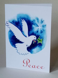 Pack of A6 "Peace Dove" Christmas cards