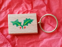 Load image into Gallery viewer, &quot;Holly design&quot; wooden craft
